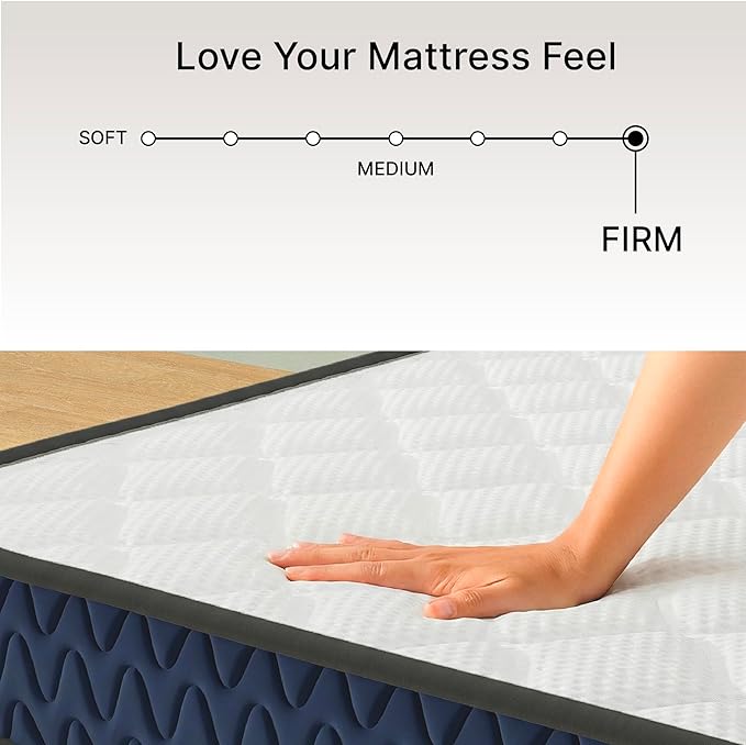 Signature Design by Ashley Full Size Firm 6 Inch Memory Foam Mattress, Super Soft Foam with Breathable Quilted Cover, Fiberglass Free, Mattress A Box, Adjustable Base Compatible, Limited Warranty