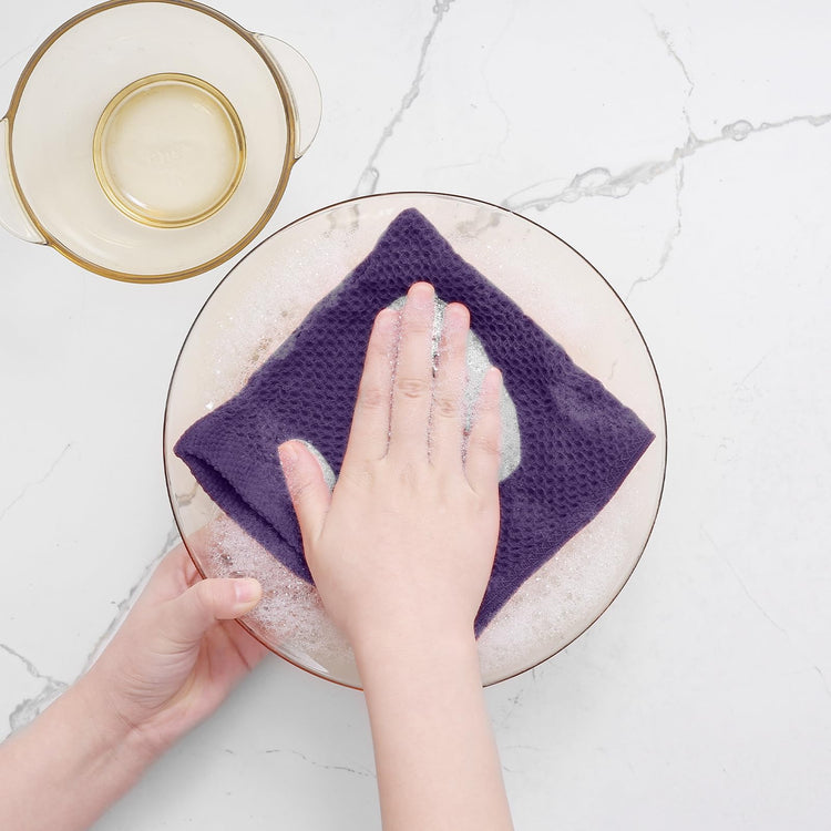 100% Cotton Waffle Weave Kitchen Dish Cloths 6 (6 Count)