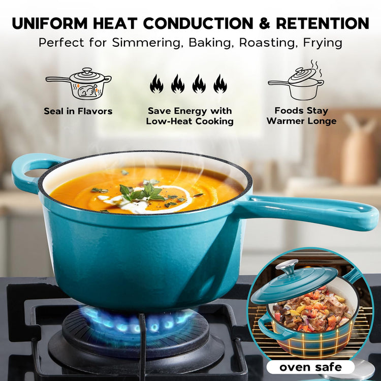 Enameled Cast Iron Sauce Pan