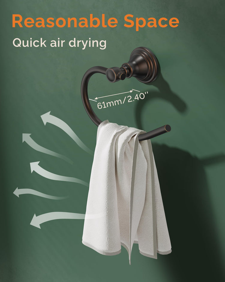 Towel Ring Wall Mount for Bathroom