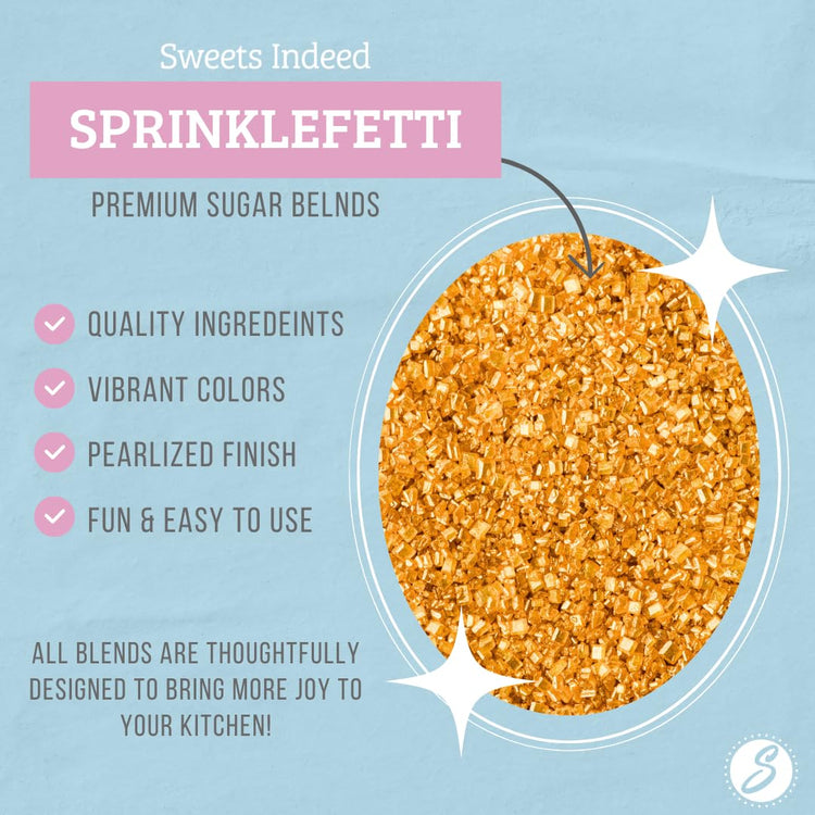 Gold Decorating Sugar (5.11 Ounce)