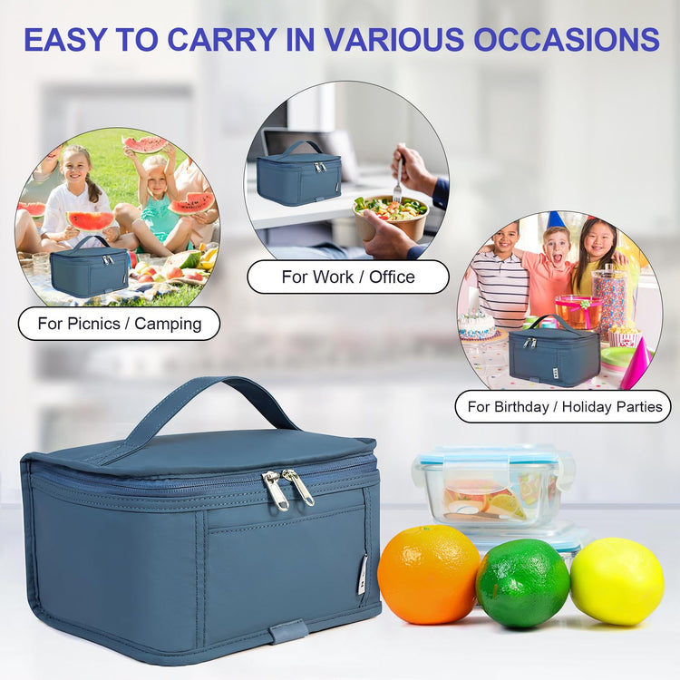 NOL Small Lunch Bag Mini Lunch Box Insulated Lunch Bag for Men