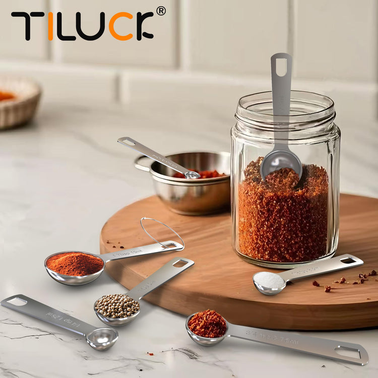 Stainless Steel Measuring Cups & Spoons Set (7 Count)