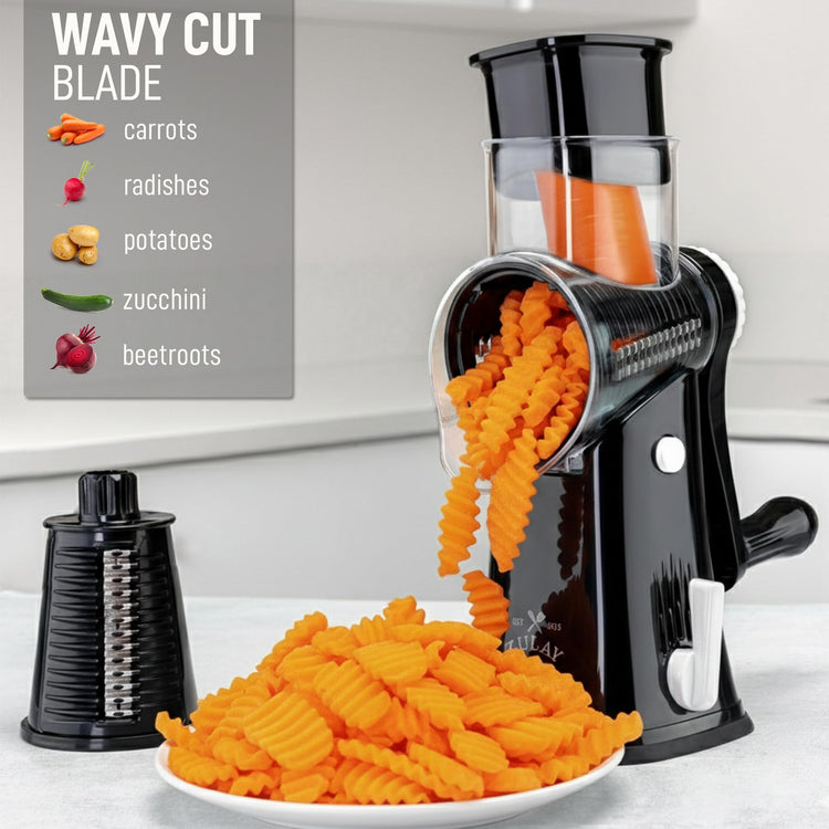 Rotary Cheese Grater 5 Blade Cheese Shredder