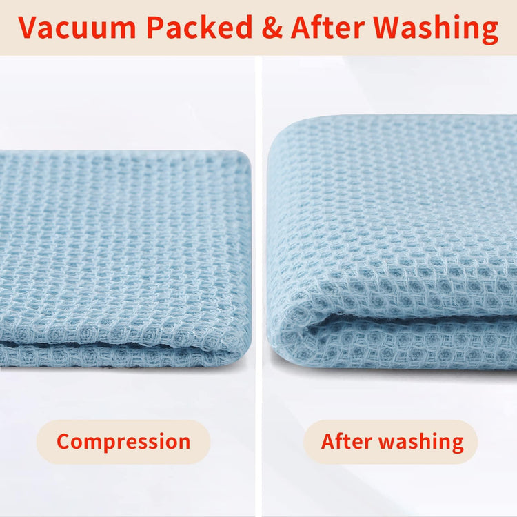 100% Cotton Waffle Weave Kitchen Dish Cloths 8 (8 Count)