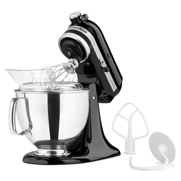Artisan, 5-Qt Tilt Head Stand Mixer, KSM150PS, Onyx Black (16 Ounce)