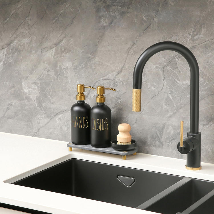 Soap Dispenser Set Comes with Stainless Pumps (4 Count)