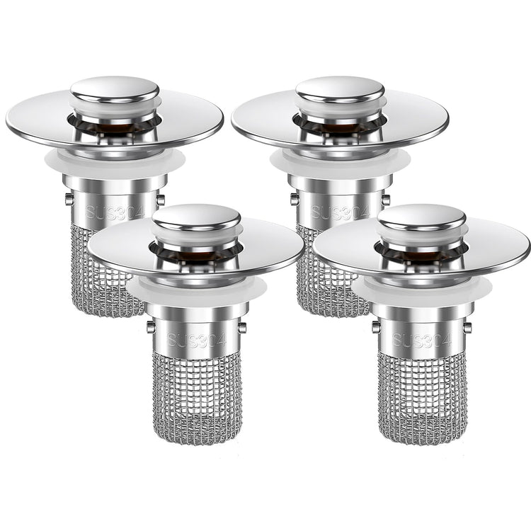 Bathroom Sink Drain Strainer (4 Count)