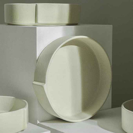 Stone Lain Bao 4-Piece Pasta Bowl Set Stoneware, Beige