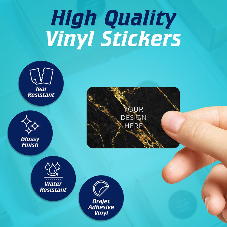 Custom Vinyl Stickers Your Image (100 Count)