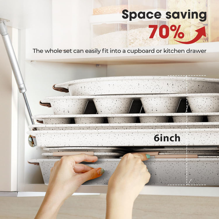 11 Piece Baking Pans Set Nonstick