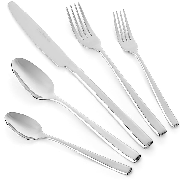 Modern Design Polished Flatware (40 Count)