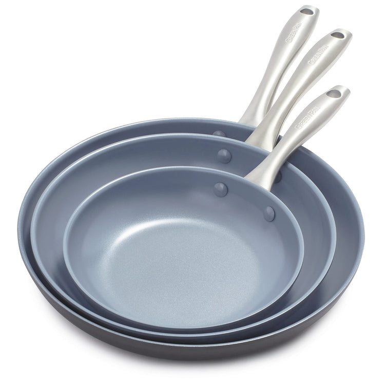 Lima Hard Anodized 8" 10" & 12" Frying Pan Skillet Set