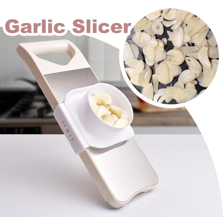 6 Blade Mandoline Slicer for Kitchen with Waffle Fry Cutter