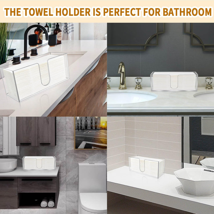 1 Pack Acrylic Paper Towel Holder