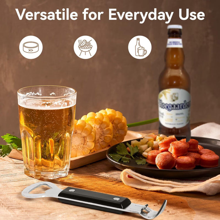 2-in-1 Can Punch Opener & Bottle Opener, 2-Pack, 6.1" (2 Count)