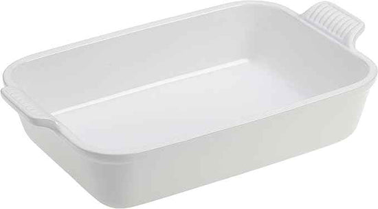 Le Creuset Stoneware Heritage Rectangular Dish, 4 qt. (12" x 9"), White