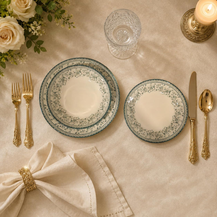 Royal 12 Piece Porcelain Dinnerware Set for 4