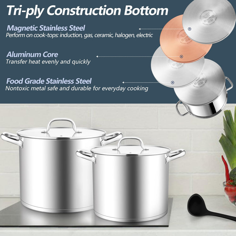12 Quart Cooking Stock Pot