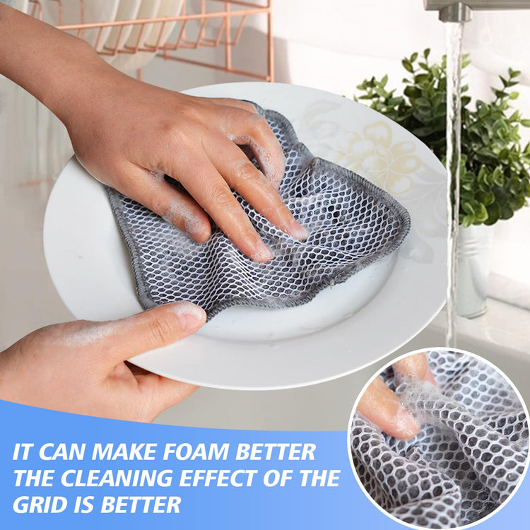 Dish Cloths for Washing Dishes with Scrub Side (18 Count)