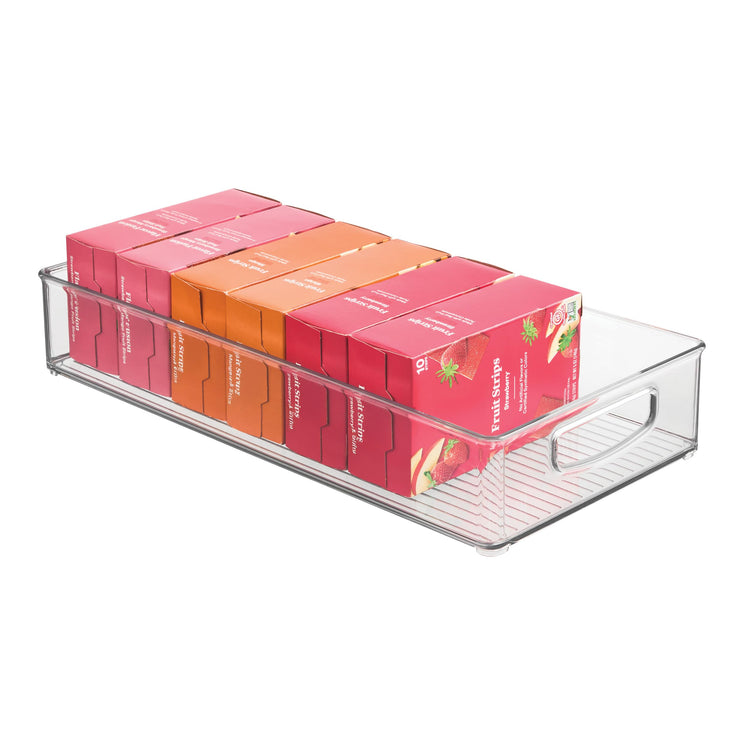Stackable Clear Plastic Extra Long Pantry Organizers