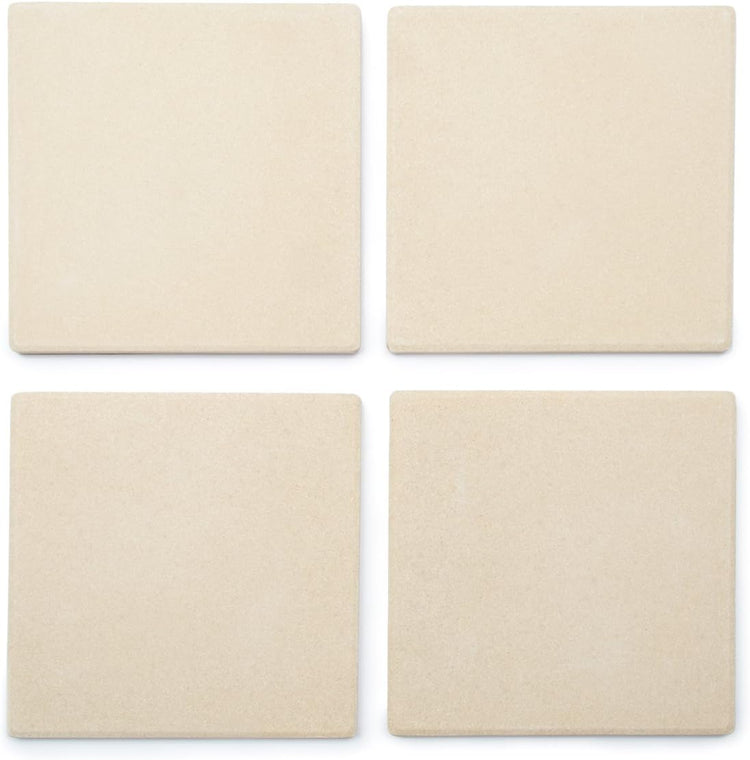 Outset 76176 Pizza Grill Stone Tiles, Light Brown, Medium, Set of 4