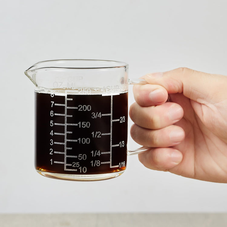 Ackers Mirror Scale Glass Measuring Cup