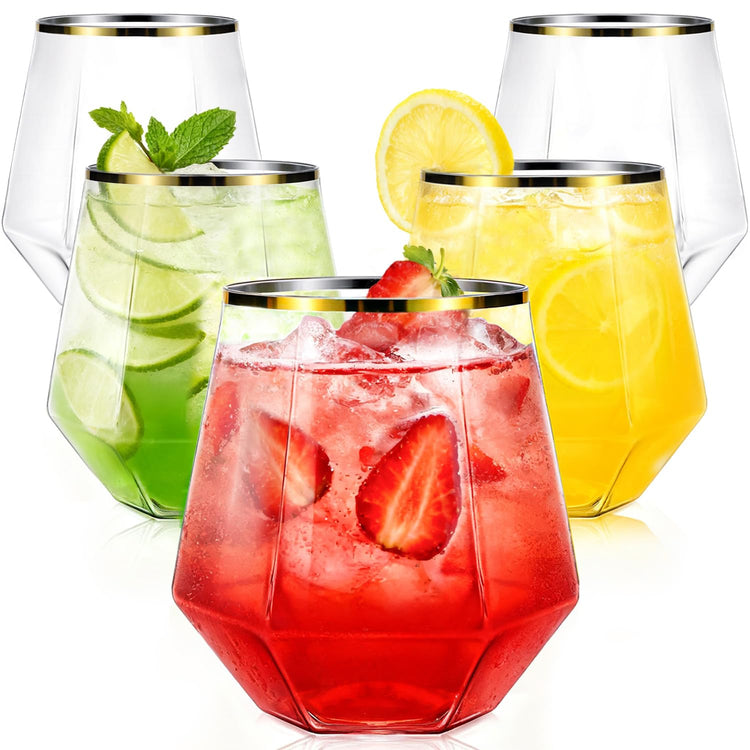 40 Pack Plastic Wine Glasses (40 Count)