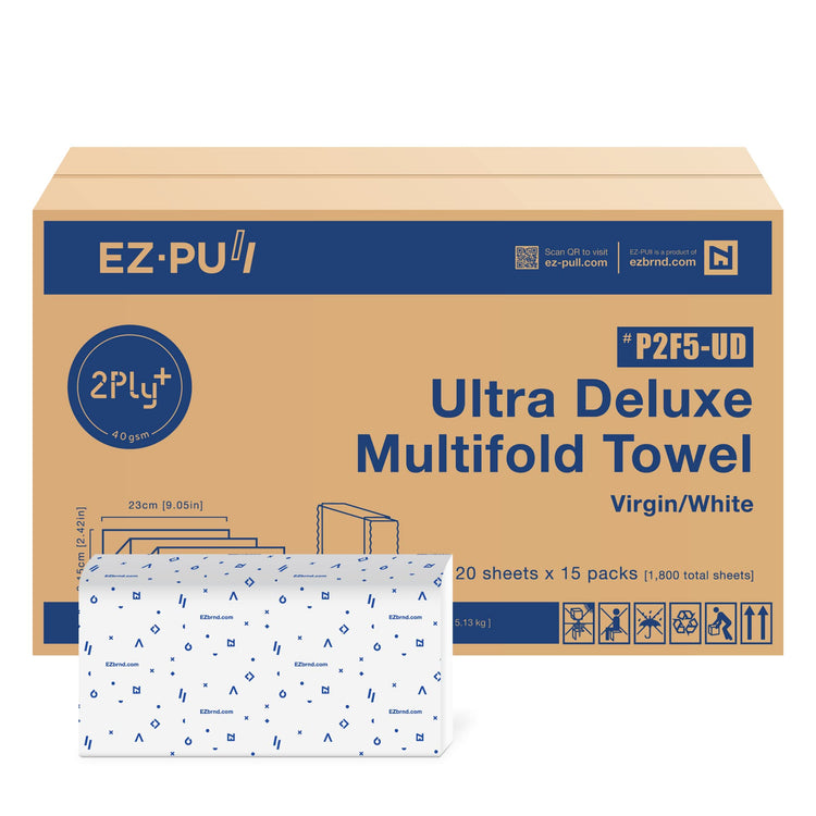 EZbrnd Ultra Deluxe 2ply+ MULTIFOLD Paper Towels (1800 Count)