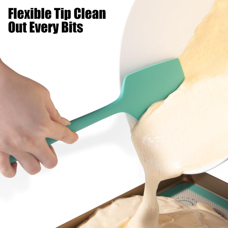 600°F Heat Resistant Silicone Spatula Scrapers (4 Count)