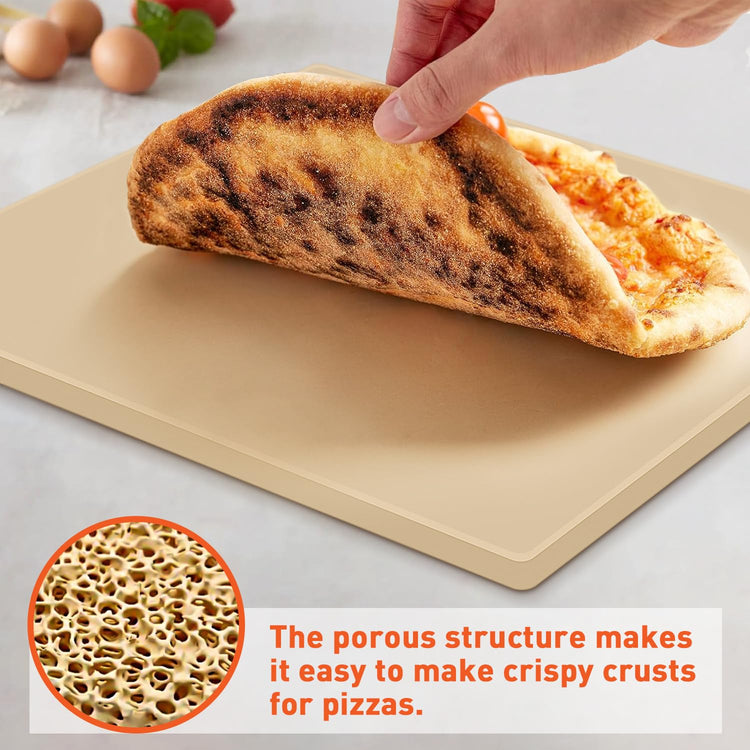 Pizza Stone for Oven and Grill 15 x 12 Inch