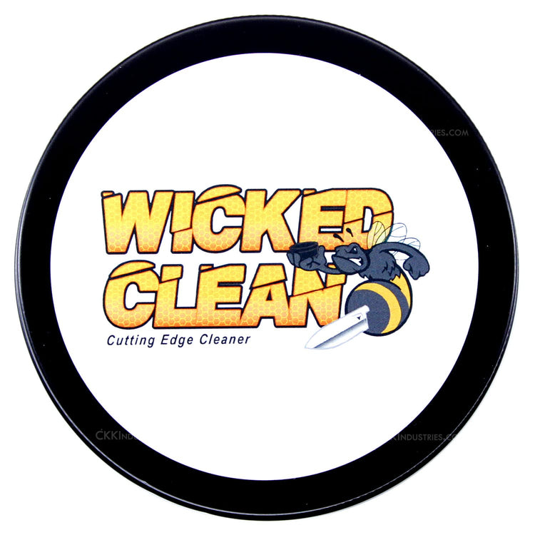 Wicked Clean - (8.0 oz.) - Cutting Edge Knife Cleaner - For Stainless Steel, Carbon Steel, and Damascus Steel - (USA Made) – Cleans & Protects (8 Fl Oz)