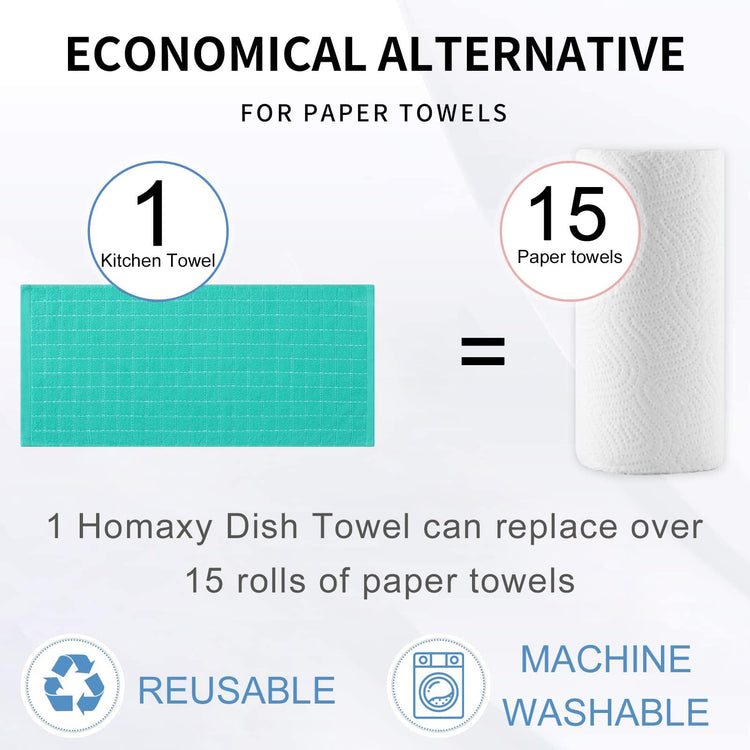 100% Cotton Terry Kitchen Towels (6 Count)