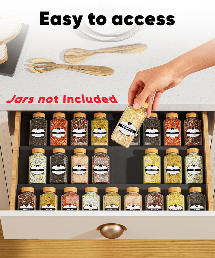 Spice Drawer Organizer (9 Count)