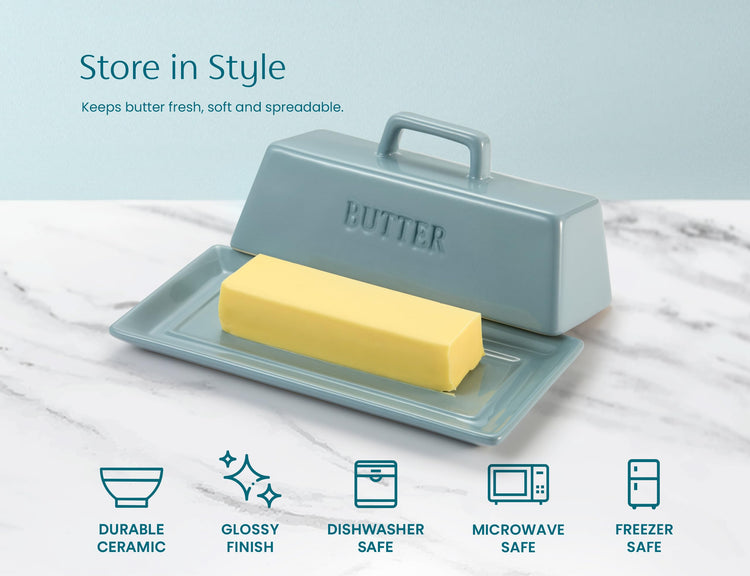 Ceramic Butter Dish with Lid