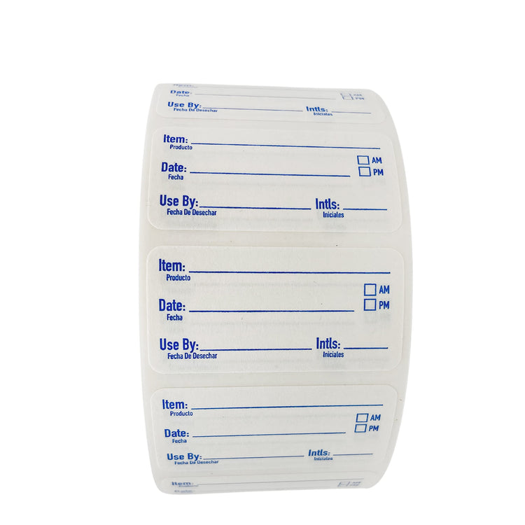 2x1 Dissolvable Labels for Food Containers