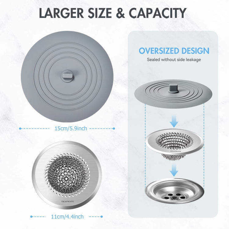 Kitchen Sink Drain Strainer & Sink Stopper
