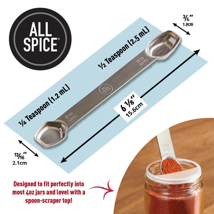 Stainless Steel Double Sided Measuring Spoon