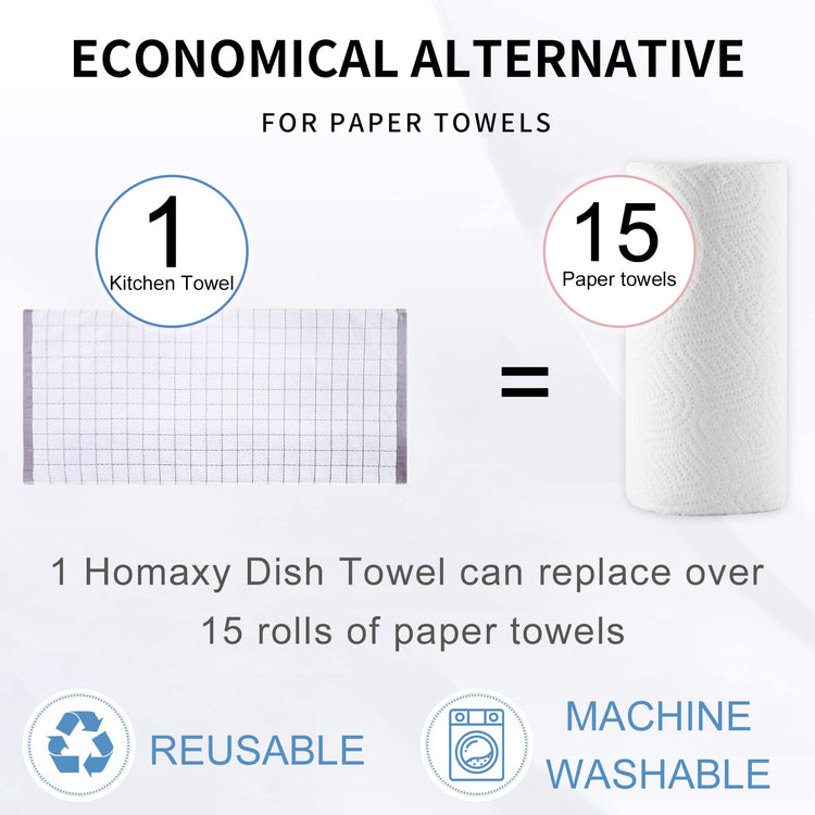 100% Cotton Terry Kitchen Towels (4 Count)