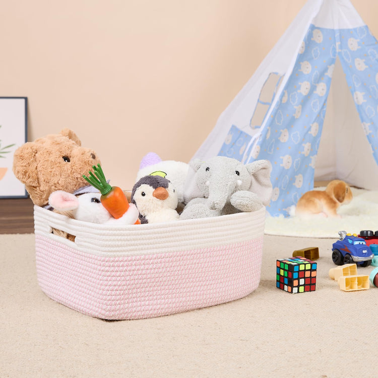 Large Storage Baskets for Shelves (2 Count)