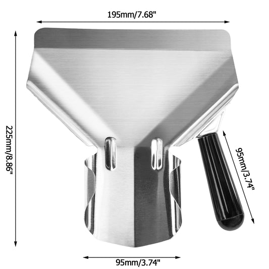 2 Pcs Stainless Steel French Fry Popcorn Scoop (2 Count)