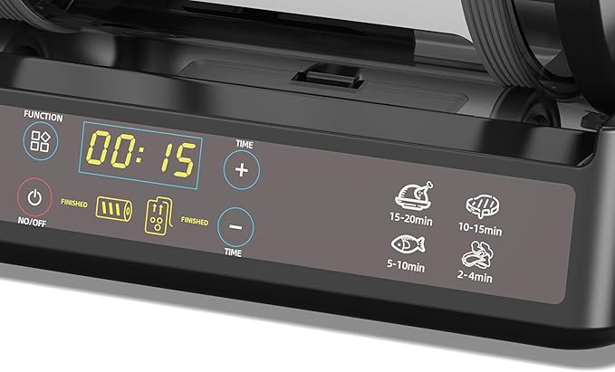 15 Minute Vacuum Tumbler Marinator for Meat Vegetable with Leak Proof Clip and Free Meat Tenderizer