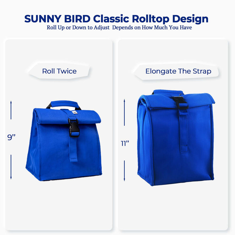 Insulated Lunch Bag Rolltop Lunch Box