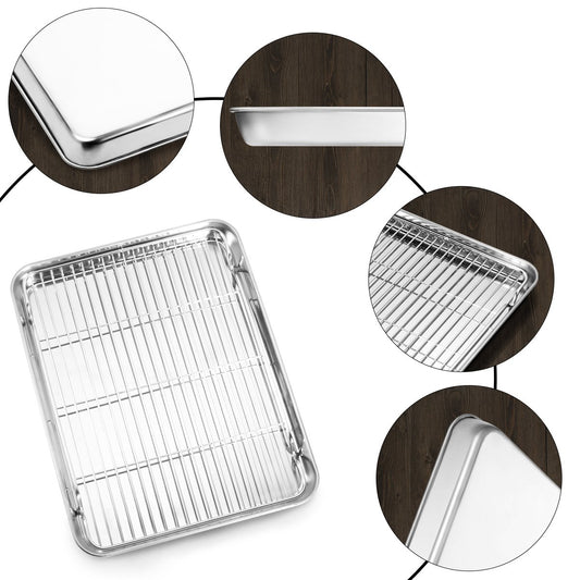 Baking Sheet and Cooling Rack Set