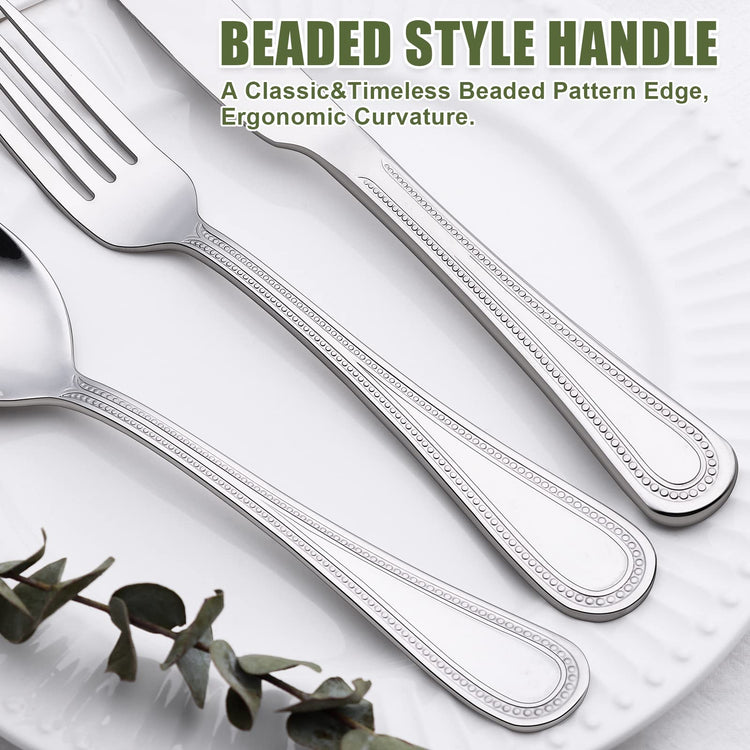 40 Piece Silverware Set for 8