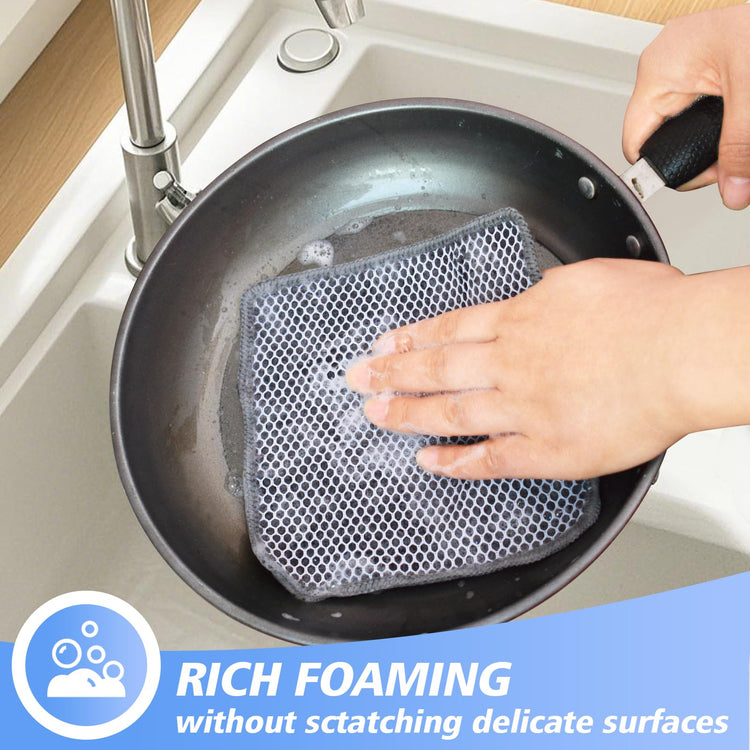 Dish Cloths for Washing Dishes with Scrub Side (9 Count)