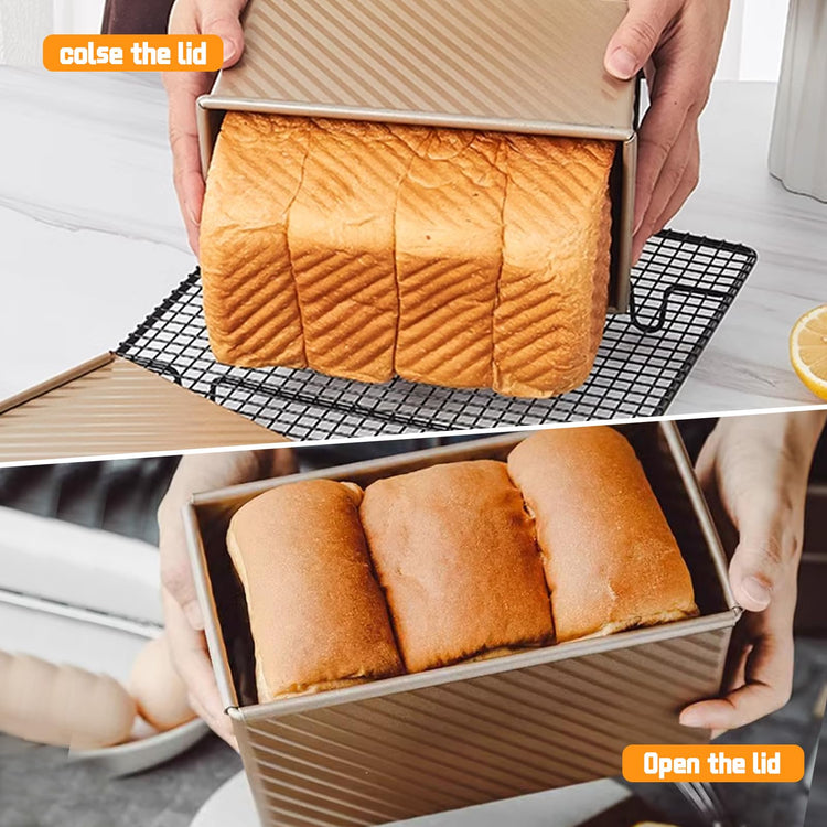 2 Pack Pullman Loaf Pan with Lid