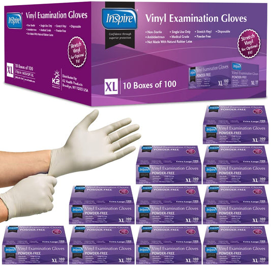 Stretch Vinyl Exam Gloves (1000 Count)