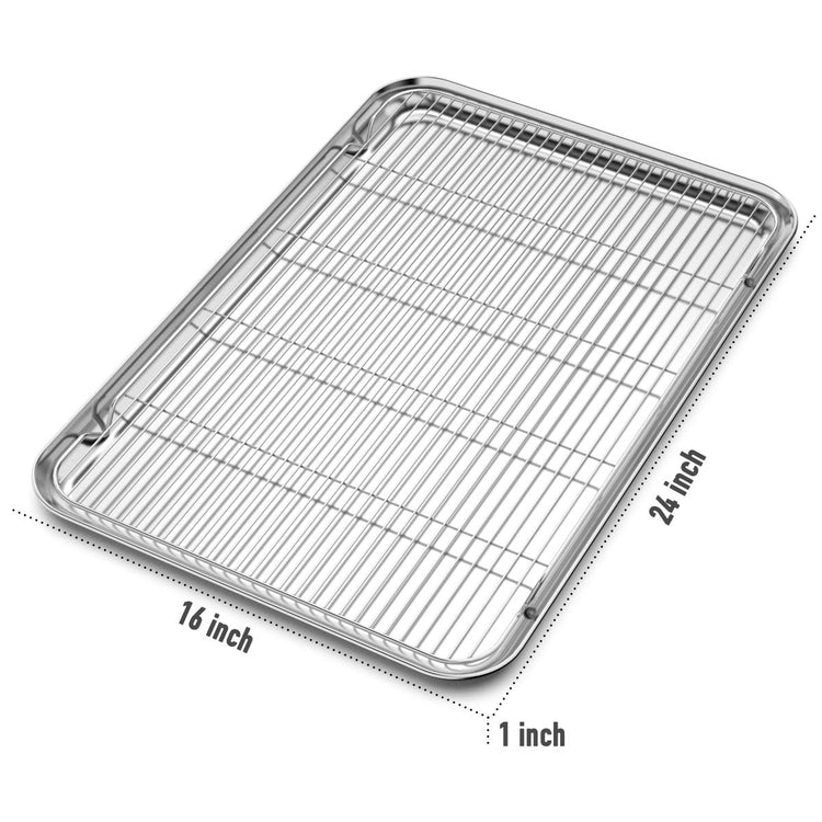 Large Set Baking Sheet and Cooling Rack Set