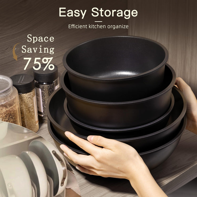 21 Pcs Pots and Pans Set Non Stick
